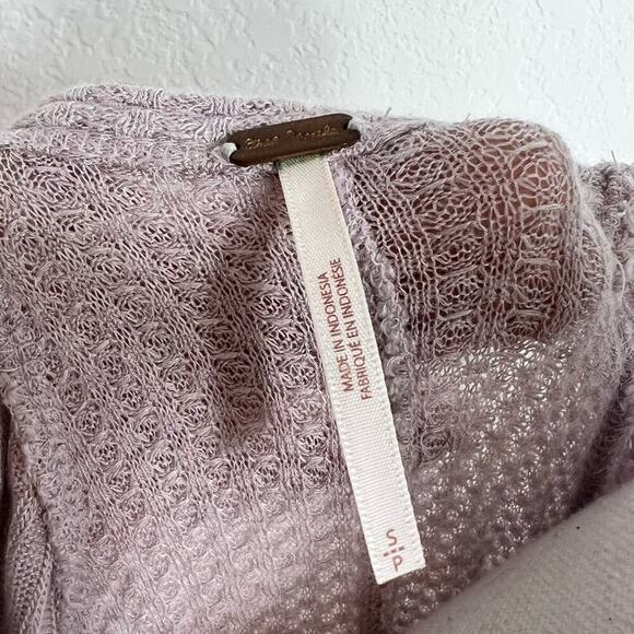 Free People Light Purple Long Sleeve Women Blouse Size Small - Picture 2 of 6